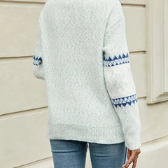 Holly | Relaxed Festive Jumper with Snowflake Fair Isle Pattern