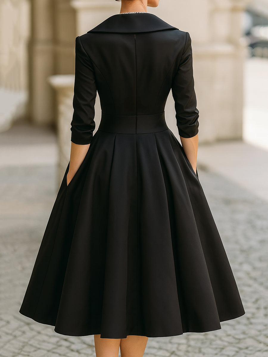 Dahlia | Elegant Evening Dress with V-Neckline
