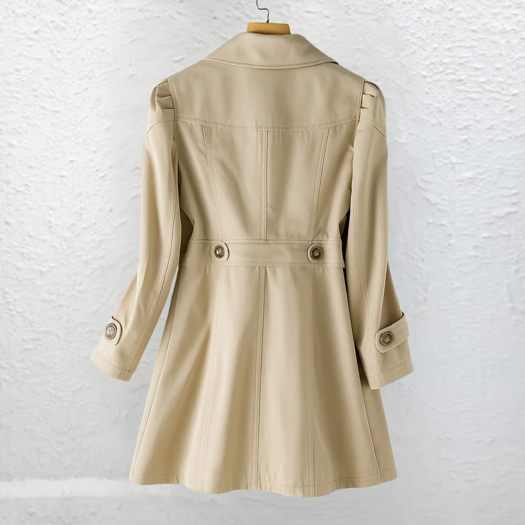 Josie | Tailored Trench Coat with Vintage Collar