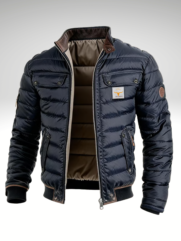 Graham | Quilted Puffer Jacket with Stand Collar