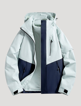 Lorelei | Relaxed Hooded Outdoor Jacket with Zip Pockets - Dark Blue