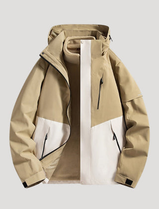 Lorelei | Relaxed Hooded Outdoor Jacket with Zip Pockets - Beige