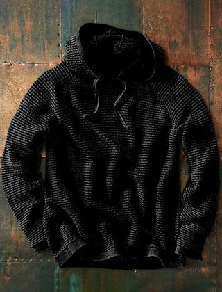 Willa | Soft Knitted Hoodie with Relaxed Hood - Black