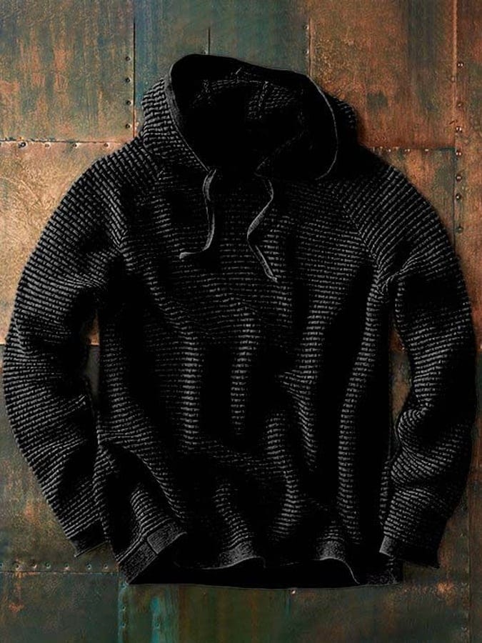 Willa | Soft Knitted Hoodie with Relaxed Hood - Black