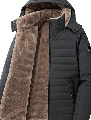Torin | Quilted Hooded Coat with Cosy Lining - Grey