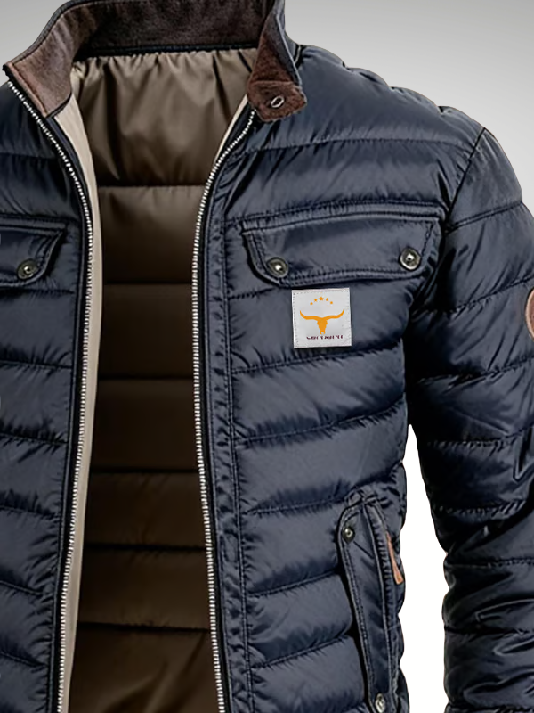 Graham | Quilted Puffer Jacket with Stand Collar