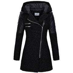 Fenwick Fitted Hooded Coat - Black