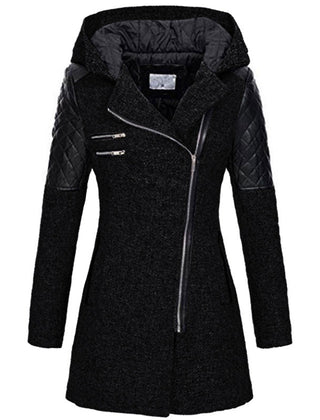 Fenwick Fitted Hooded Coat - Black