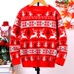 Rupert | Relaxed Nordic Jumper with Reindeer Pattern