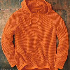 Willa | Soft Knitted Hoodie with Relaxed Hood - Orange