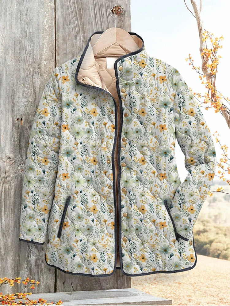 White-floral yellow