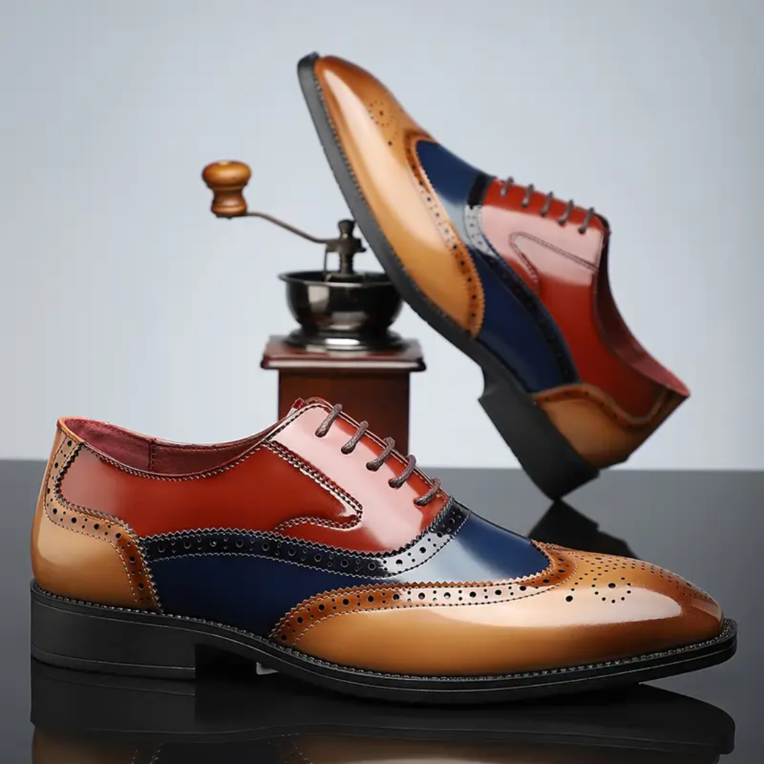 Edmund | Wingtip Brogues with Punched Detailing