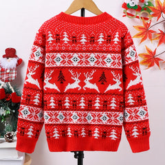Rupert | Relaxed Nordic Jumper with Reindeer Pattern