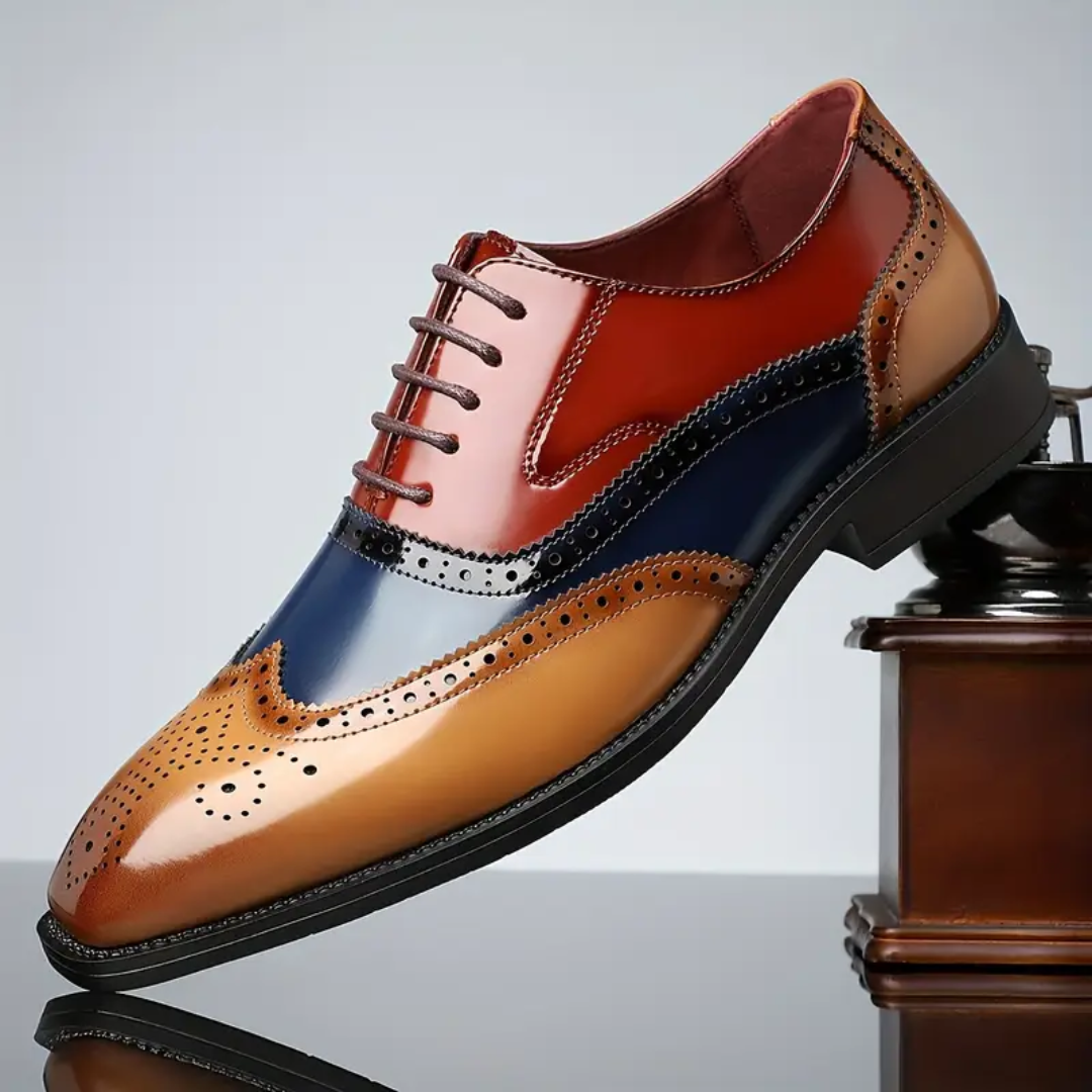 Edmund | Wingtip Brogues with Punched Detailing