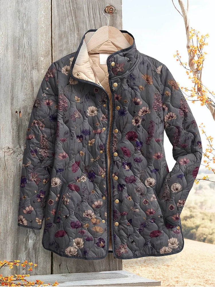 Black-floral purple