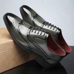 Edmund | Wingtip Brogues with Punched Detailing