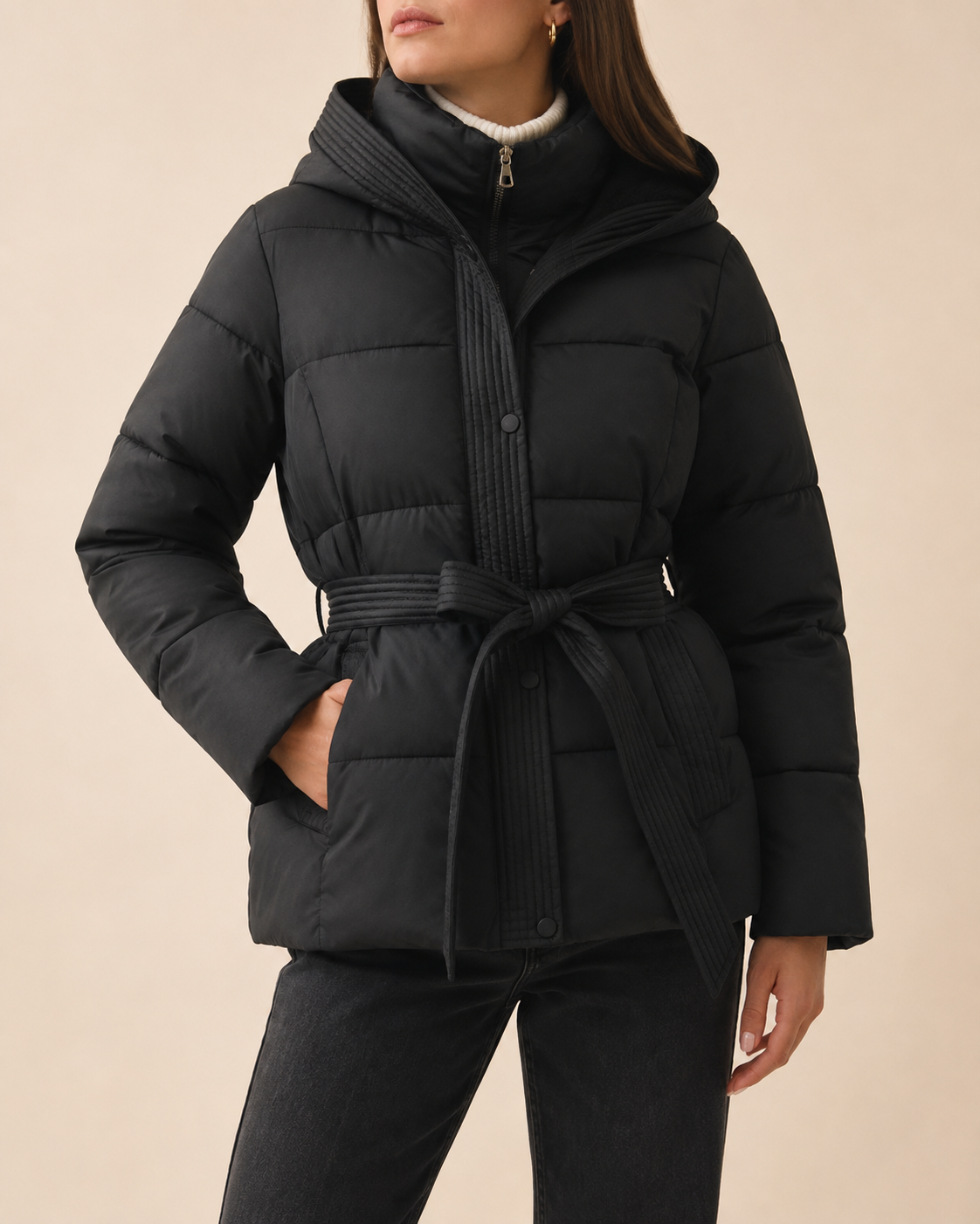 Celeste | Women's Cosy Belted Winter Puffer Coat