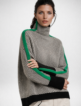 Delia – Green Stripe