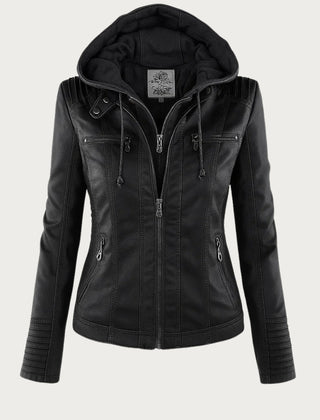 Dashiell Structured Biker Jacket - Black
