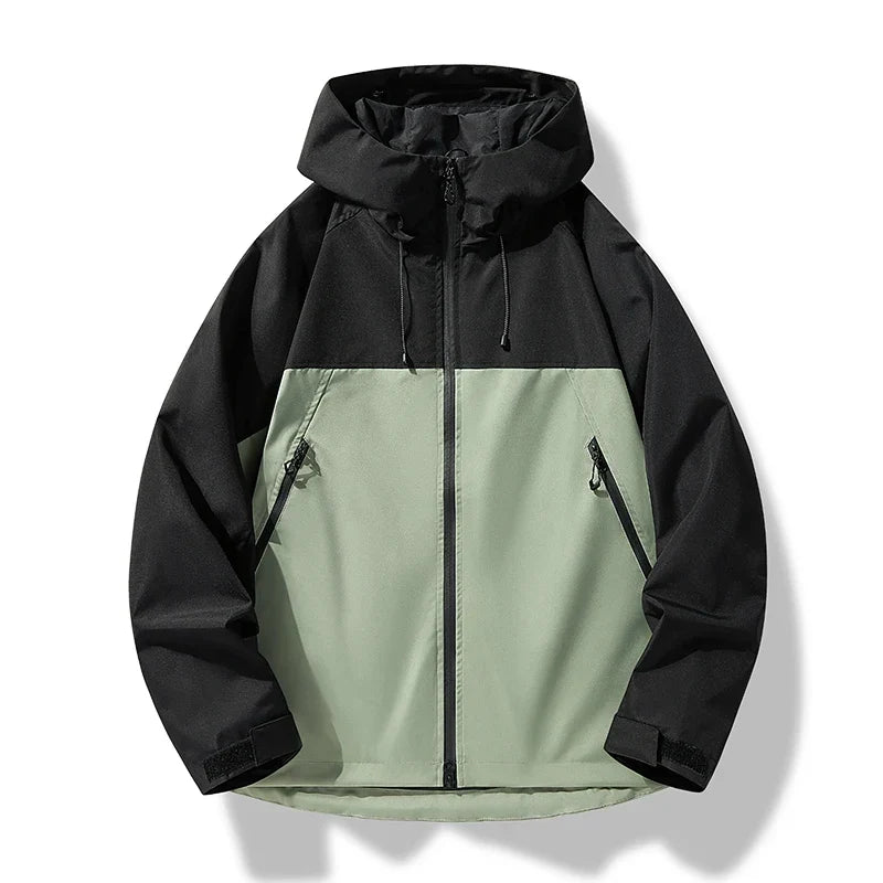 Finlay | All-Weather Shell Jacket with Adjustable Hood - Green