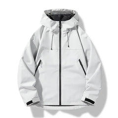 Finlay | All-Weather Shell Jacket with Adjustable Hood - White