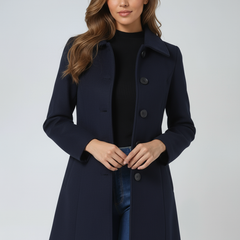 Rosamund coat in Dark Blue