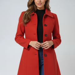 Rosamund coat in Red