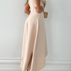 Giorgia | Wrap Maxi Dress with V-Neck Bodice