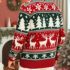 Angus | Festive Knitted Jumper with Winter Motifs