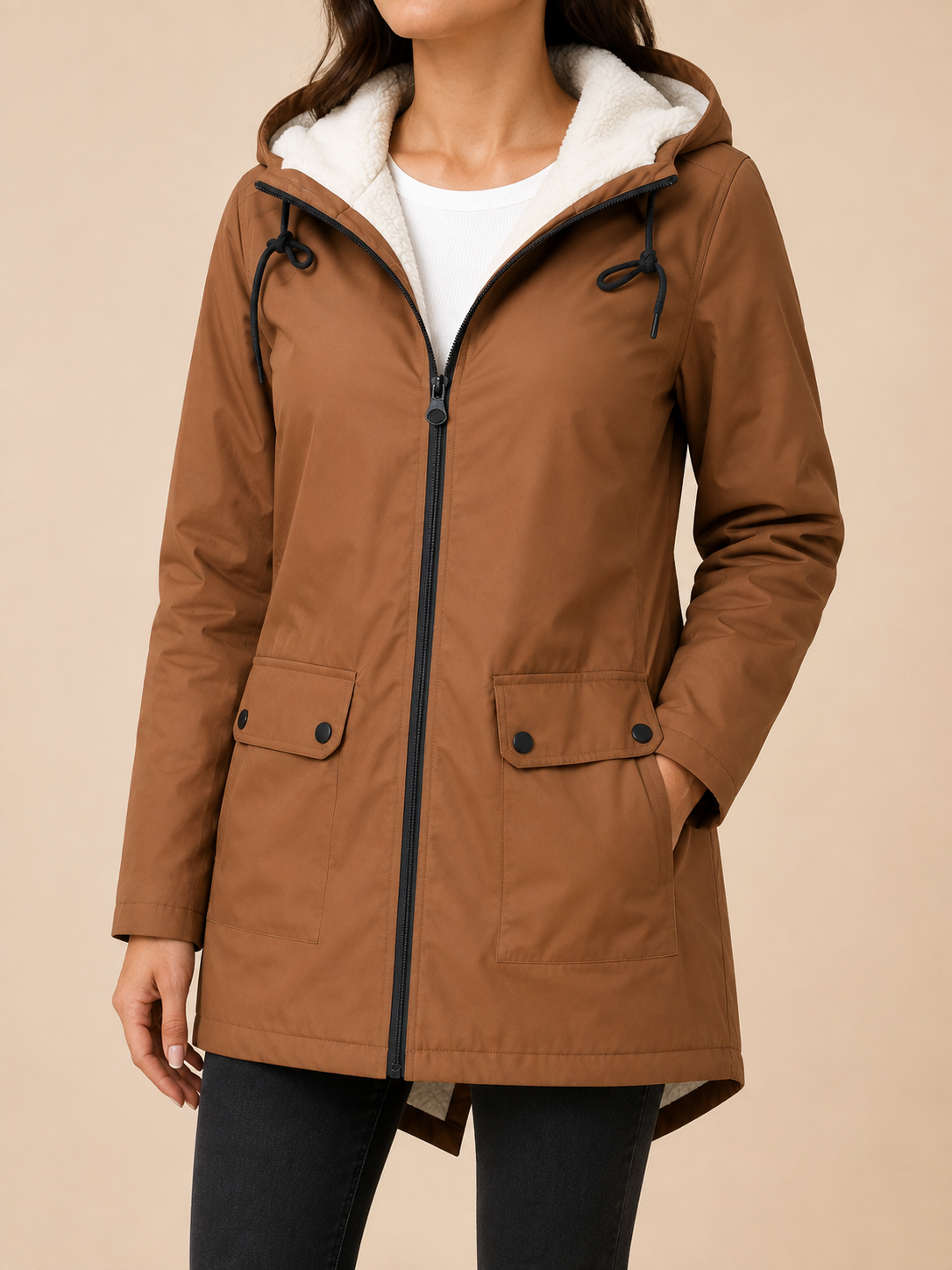 Aria | Women's Cosy Waterproof Jacket with Fleece Lining