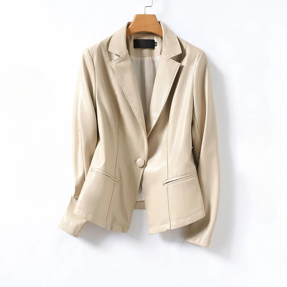 Liora | Tailored Single-Button Blazer with Notch Lapels