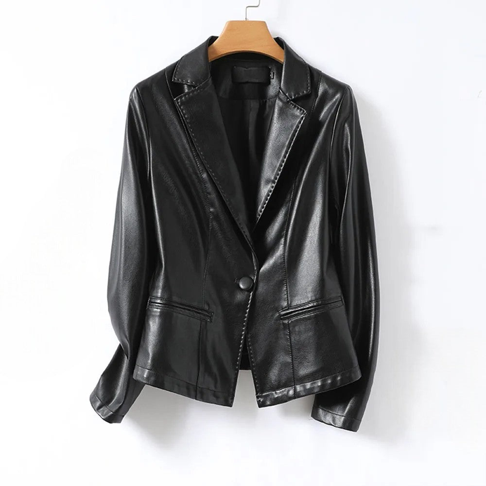 Liora | Tailored Single-Button Blazer with Notch Lapels
