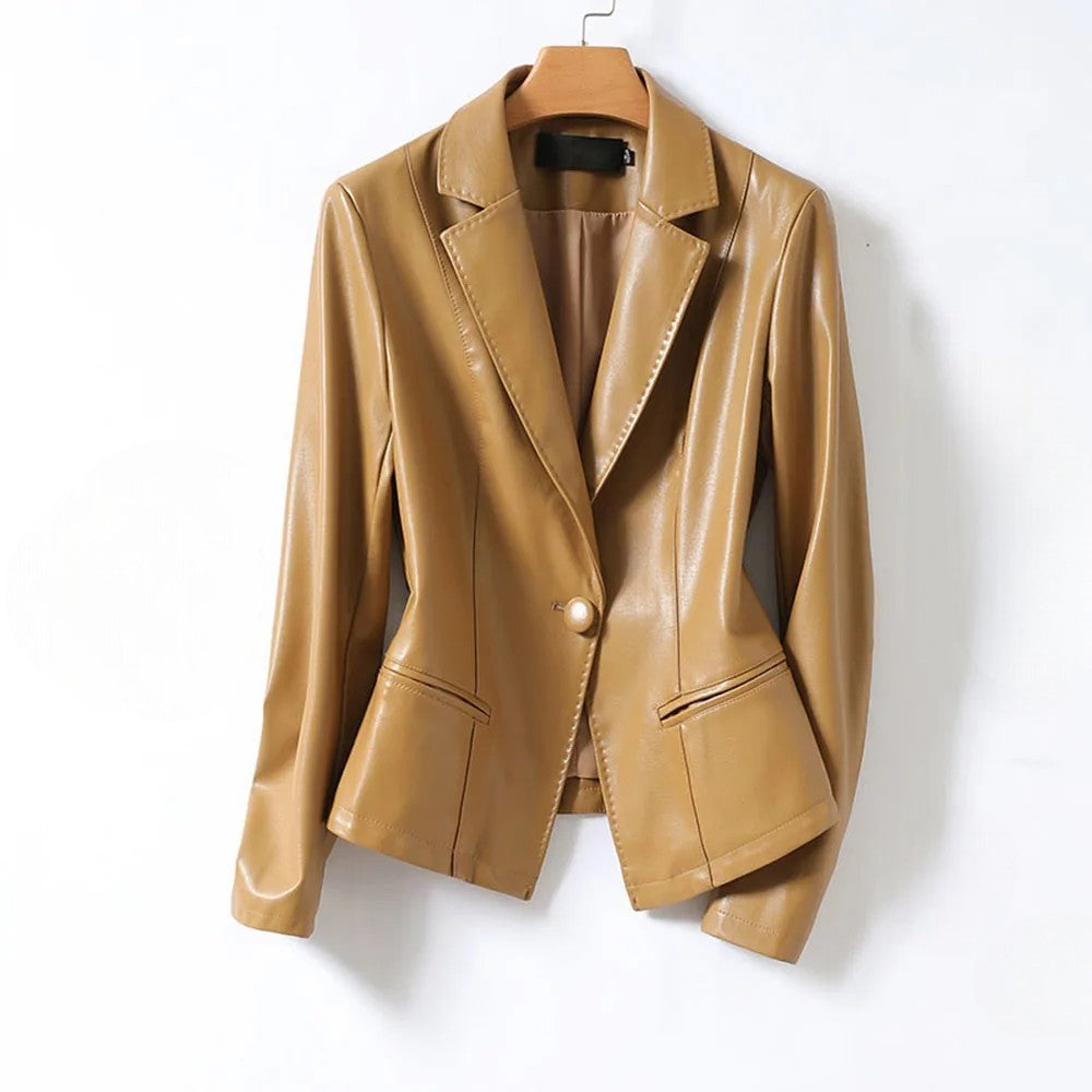 Liora | Tailored Single-Button Blazer with Notch Lapels