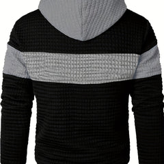 Rory | Textured Colour-Block Hoodie with Front Pocket