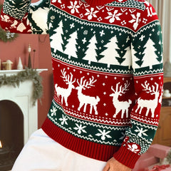 Angus | Festive Knitted Jumper with Winter Motifs