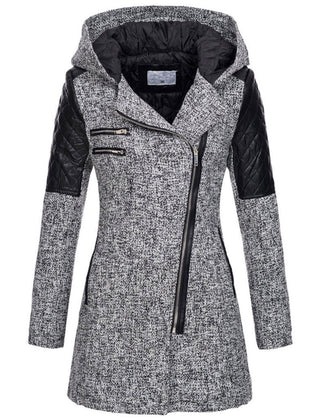 Fenwick Fitted Hooded Coat - Light Grey