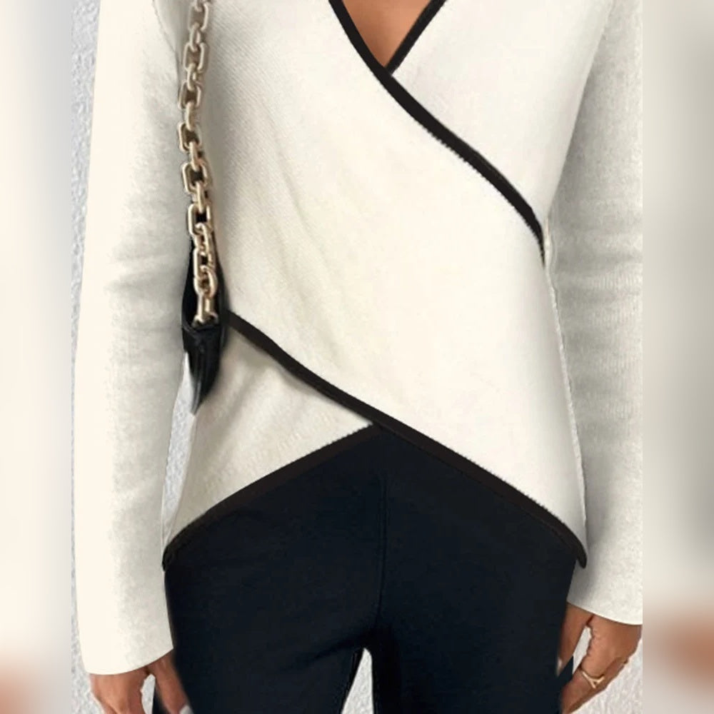 Mirabel | Lightweight Fitted Jumper with Elongating V-Neck