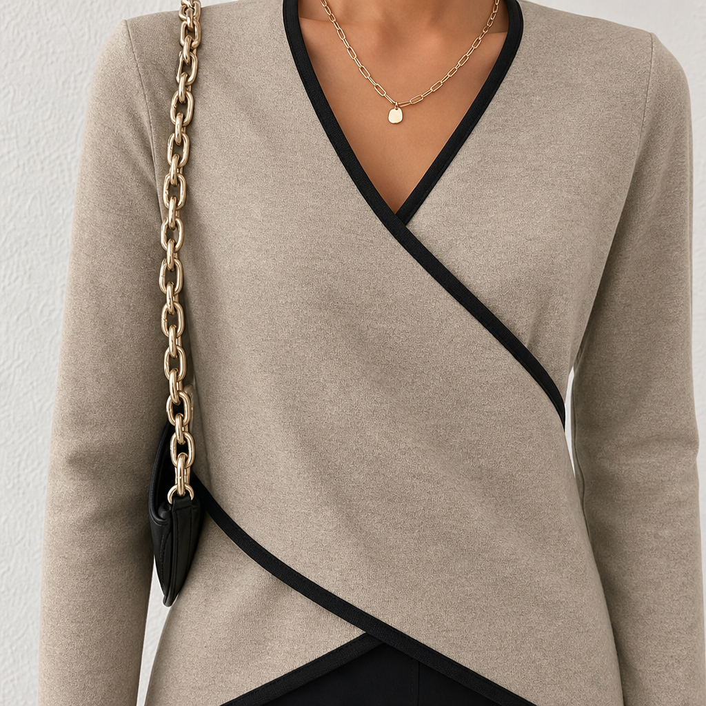 Mirabel | Lightweight Fitted Jumper with Elongating V-Neck