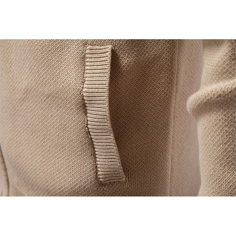 Alistair | Classic Fair Isle Cardigan with Stand Collar