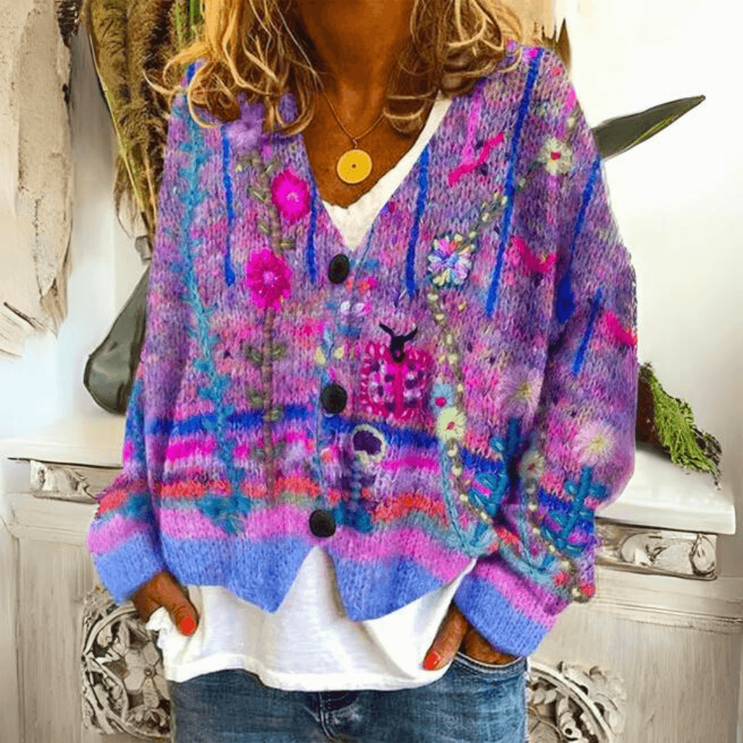 Orla | Women's Colourful Knit Cardigan