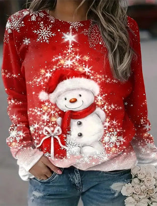 Gloria | Relaxed Christmas Sweatshirt with Raglan Sleeves