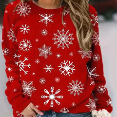 Gloria | Relaxed Christmas Sweatshirt with Raglan Sleeves