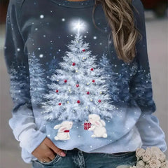 Gloria | Relaxed Christmas Sweatshirt with Raglan Sleeves