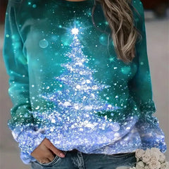Gloria | Relaxed Christmas Sweatshirt with Raglan Sleeves