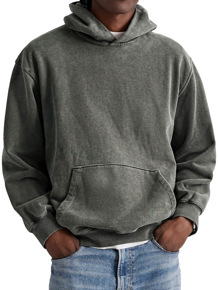 Hazel | Relaxed Retro Hoodie with Cosy Hood - Grey