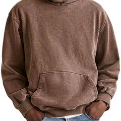 Hazel | Relaxed Retro Hoodie with Cosy Hood - Brown