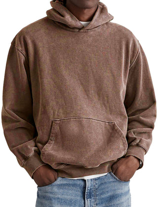 Hazel | Relaxed Retro Hoodie with Cosy Hood - Brown