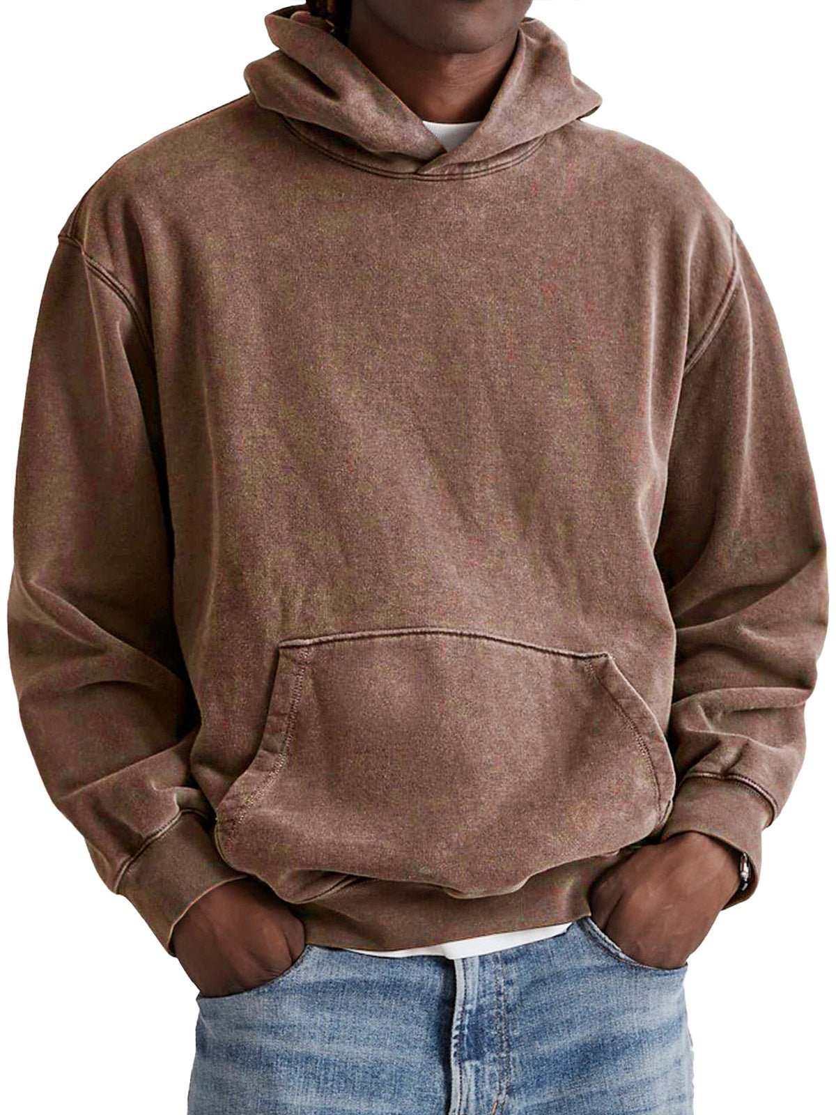 Hazel | Relaxed Retro Hoodie with Cosy Hood - Brown