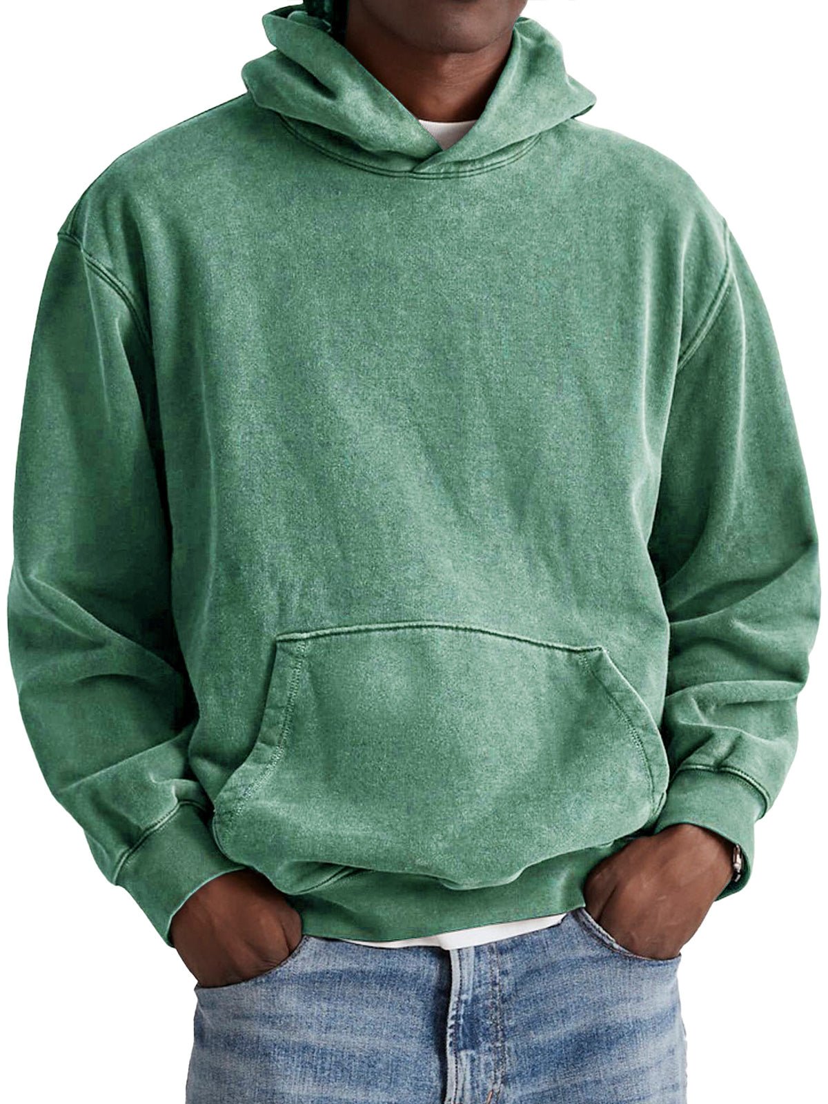 Hazel | Relaxed Retro Hoodie with Cosy Hood - Green