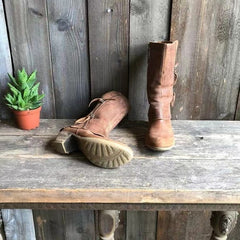 Tessa | Stacked Heel Mid-Calf Boots with Twin Side Zips
